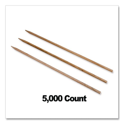 Wooden Skewers, 8.5", Natural, 1,000/Box, 5 Boxes/Carton