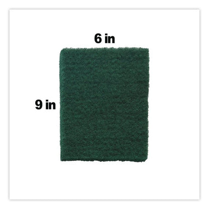 90-96 Medium Duty Hand Cleaning Pad, 6" x 9", Green, 60/Carton