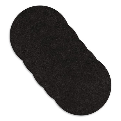 Stripping Pads, Heavy-Duty, 20" Diameter, Black, 5/Carton