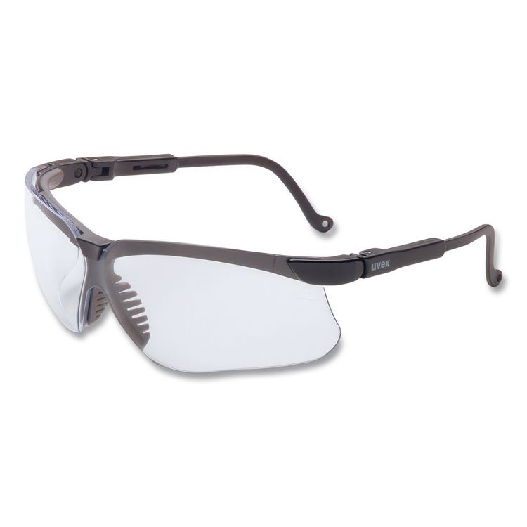 Genesis Safety Eyewear, Black Full Frame, Clear Dual Lens