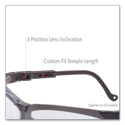 Genesis Safety Eyewear, Black Full Frame, Clear Dual Lens