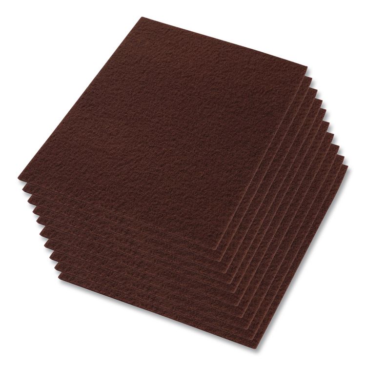 EcoPrep EPP Specialty Pads, 28 x 14, Maroon, 10/Carton