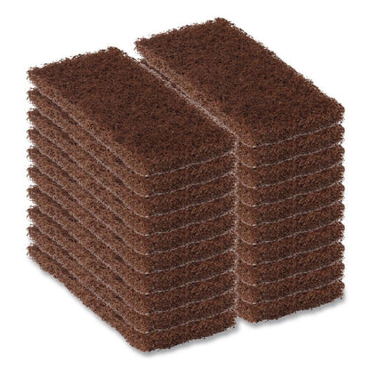 Octopus Heavy Duty Cleaning Pad, 5" x 9", Brown, 20/Carton
