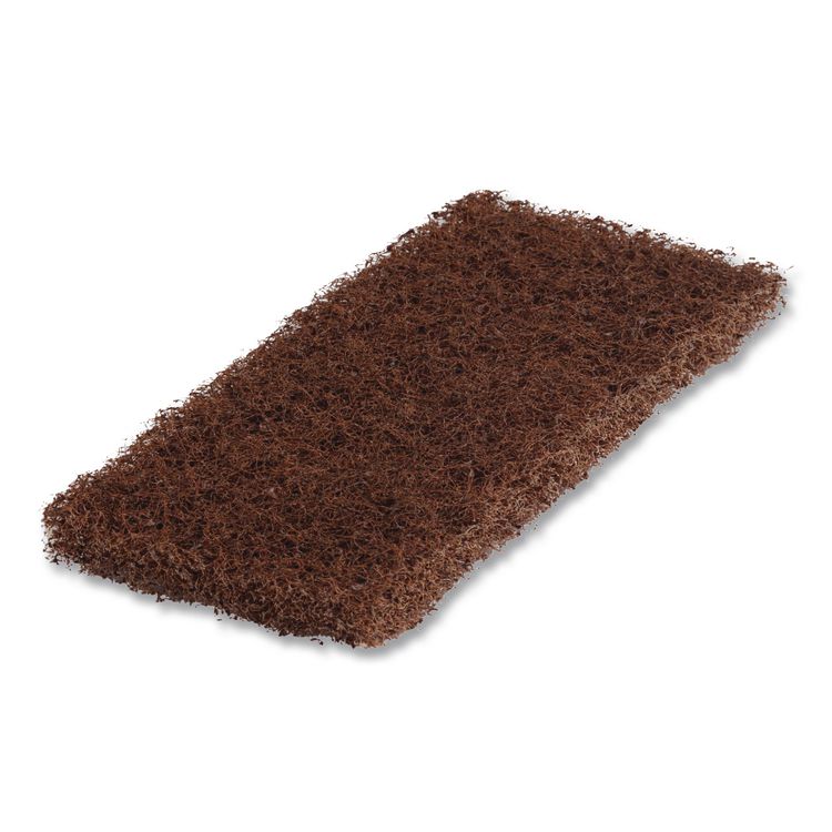 Octopus Heavy Duty Cleaning Pad, 5" x 9", Brown, 20/Carton