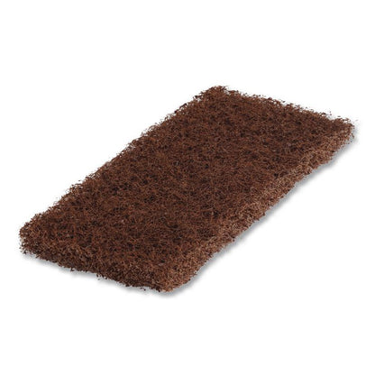 Octopus Heavy Duty Cleaning Pad, 5" x 9", Brown, 20/Carton