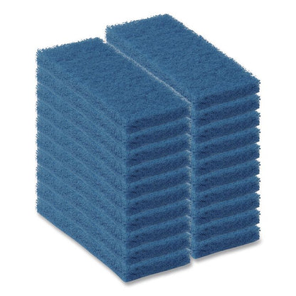 Octopus 102 Medium Duty Cleaning Pad, 5" x 9", Blue, 20/Carton