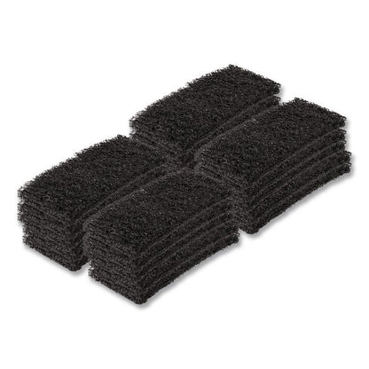 Octopus Heavy Duty Cleaning Pad, 6 x 9, Black, 5 Pads/Bag, 4 Bags/Carton