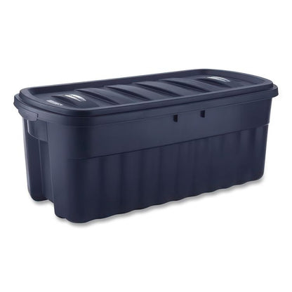 Roughneck Storage Box, 50 gal, 21.2" x 43" x 17.88", Dark Indigo Metallic