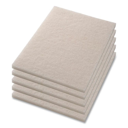 Polishing Pads, 14 x 28, White, 5/Carton