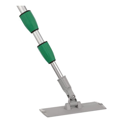 SpeedClean Window Cleaning Kit, Aluminum, 6 ft Extension Pole, 8" Pad Holder, Silver/Green