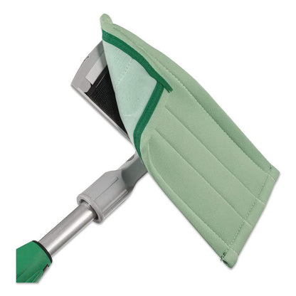 SpeedClean Window Cleaning Kit, Aluminum, 6 ft Extension Pole, 8" Pad Holder, Silver/Green