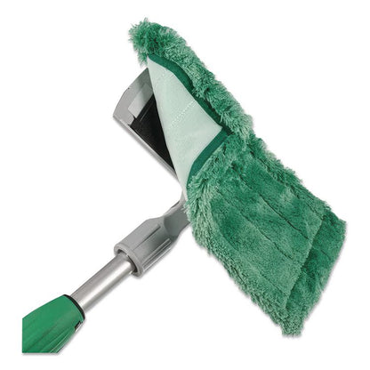 SpeedClean Window Cleaning Kit, Aluminum, 6 ft Extension Pole, 8" Pad Holder, Silver/Green