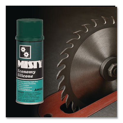 Economy Silicone Spray Lubricant, 11 oz Aerosol Can, 12/Carton