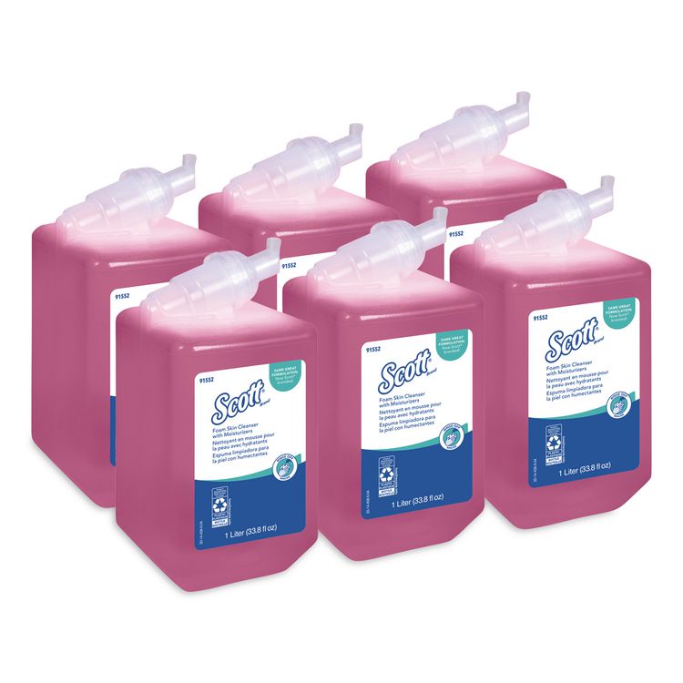 Pro Foam Skin Cleanser with Moisturizers Refill, Light Floral Scent, 1 L, 6/Carton