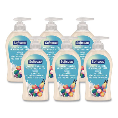 Liquid Hand Soap Pumps, Vanilla and Coconut, 11.25 oz, 6/Carton