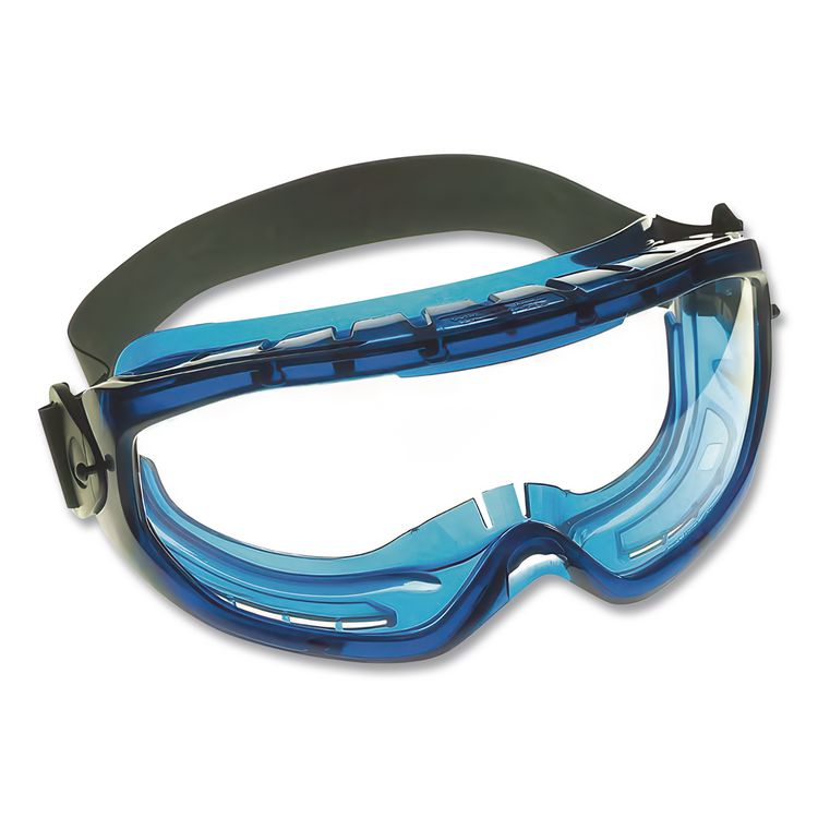 V80 Monogoggle XTR, OTG, Clear Anti-Fog Lens, Blue Frame