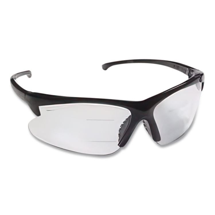 V60 30-06* Safety Reader Eyewear, 1.5+ Diopter, Black Half Frame, Clear Dual Lens