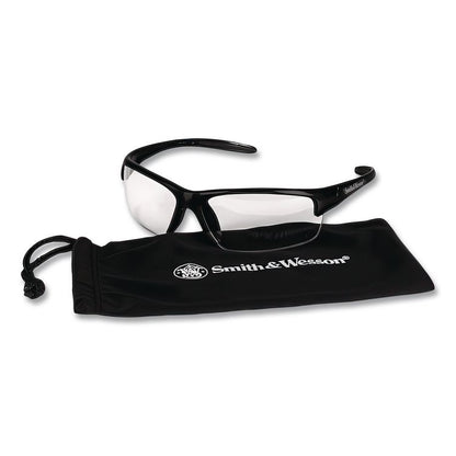 Equalizer Safety Glasses, Gunmetal Half Frame, Clear Dual Lens
