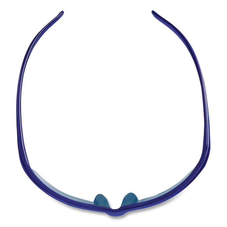 Equalizer Safety Eyewear, Blue Half Frame, Mirrored Blue Dual Lens