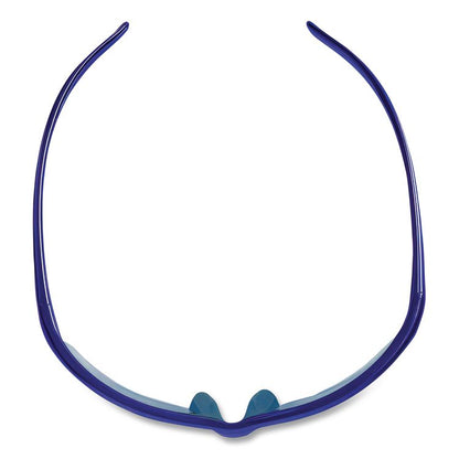 Equalizer Safety Eyewear, Blue Half Frame, Mirrored Blue Dual Lens