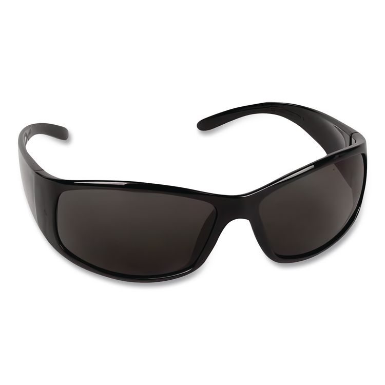 Elite Safety Eyewear, Black Full Frame, Smoke Dual Lens