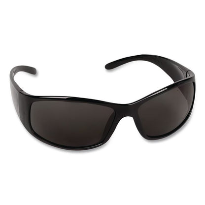Elite Safety Eyewear, Black Full Frame, Smoke Dual Lens