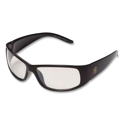 Elite Safety Eyewear, Black Full Frame, Clear Dual I/O Lens