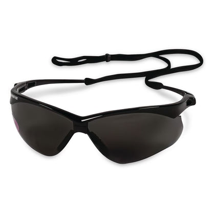 Nemesis Readers Safety Glasses, 2.0+ Diopter, Black Half Frame, Smoke Dual Lens
