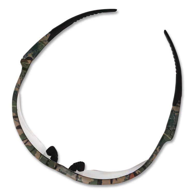 Nemesis Safety Glasses, Camo Half Frame, Clear Dual Lens
