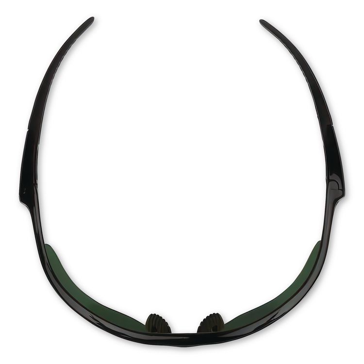 Nemesis Safety Glasses, Black Half Frame, Green Shade 5 VLT Dual Lens