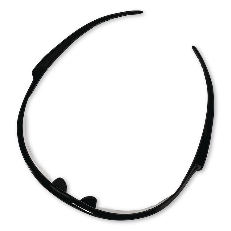 Nemesis Safety Glasses, Black Half Frame, Clear Dual Anti-Fog Lens