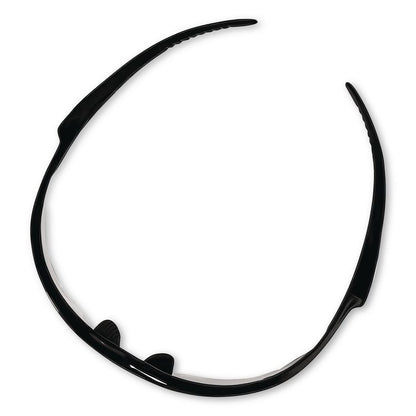 Nemesis Safety Glasses, Black Half Frame, Clear Dual Anti-Fog Lens