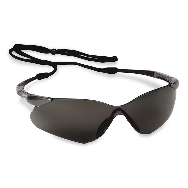 Nemesis VL Safety Glasses, Frameless, Smoke Single Lens