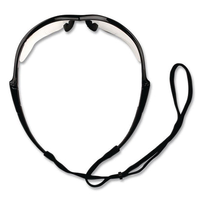 Nemesis Readers Safety Glasses, 1.5+ Diopter, Black Half Frame, Clear Dual Lens
