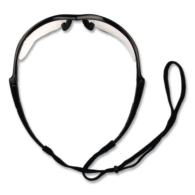 Nemesis Readers Safety Glasses, 2.5+ Diopter, Black Half Frame, Clear Dual Lens
