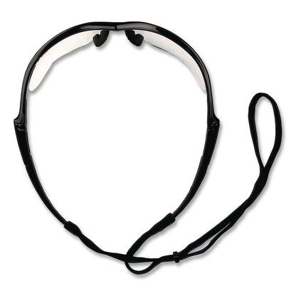 Nemesis Readers Safety Glasses, 2.5+ Diopter, Black Half Frame, Clear Dual Lens
