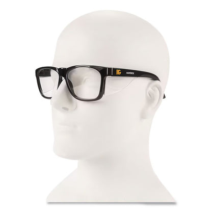 Maverick Safety Glasses, Black Full Frame, Clear Dual Lens, 12/Box