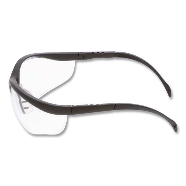 Klondike Magnifier Safety Glasses, 1.5+ Diopter, Black Half Frame, Clear Dual Lens
