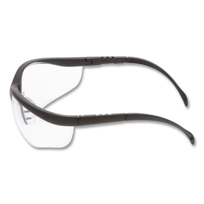 Klondike Magnifier Safety Glasses, 1.5+ Diopter, Black Half Frame, Clear Dual Lens