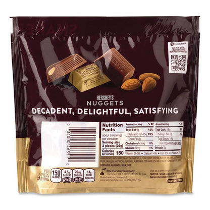 Nuggets Share Pack, Milk Chocolate with Almonds, 8.8 oz Bag, 3/Pack