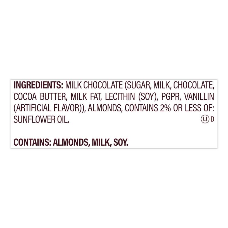 Nuggets Share Pack, Milk Chocolate with Almonds, 8.8 oz Bag, 3/Pack
