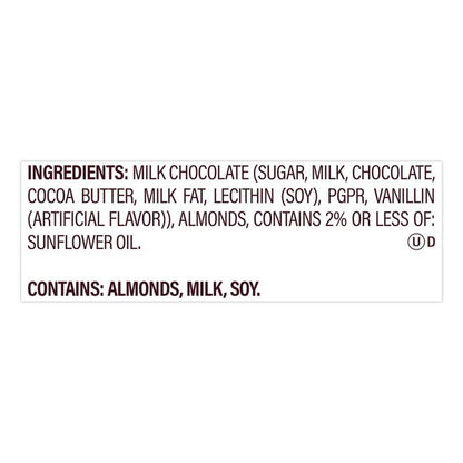 Nuggets Share Pack, Milk Chocolate with Almonds, 8.8 oz Bag, 3/Pack