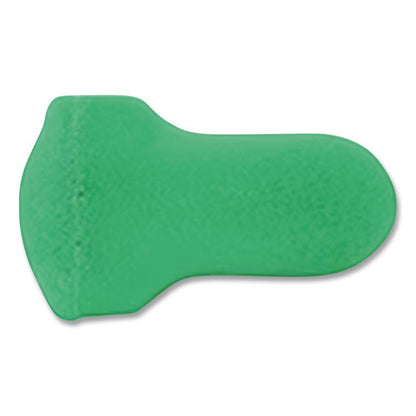 MAXIMUM Lite Single-Use Earplugs, Leight Source 500 Refill, 30 dB NRR, One Size Fits Most, Green Bell/T-Shaped Plugs, 500/Box