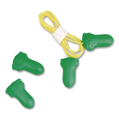 MAXIMUM Lite Single-Use Earplugs, Leight Source 500 Refill, 30 dB NRR, One Size Fits Most, Green Bell/T-Shaped Plugs, 500/Box