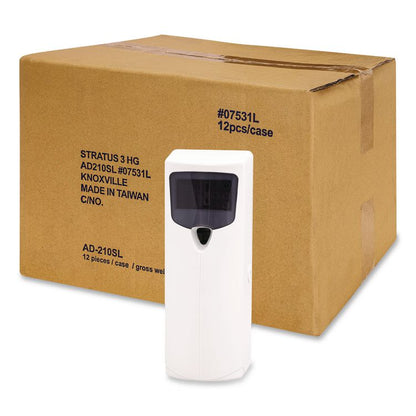 Stratus 3 Metered Air Dispenser, 3.3 x 8.7 x 3.3, White, 12/Carton