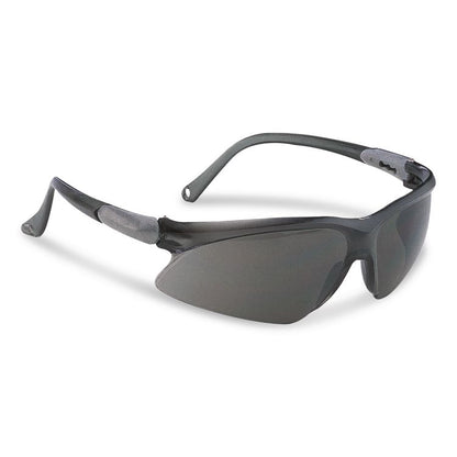 V20 Visio Safety Glasses, Black Half Frame, Black Dual I/O Lens