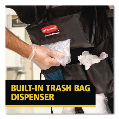 Tilt Truck Bag Organizer for Structural Foam and Rotomolded Tilt Trucks, 5.37 x 12, Black, 6/Carton