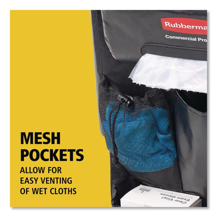 Tilt Truck Bag Organizer for Structural Foam and Rotomolded Tilt Trucks, 5.37 x 12, Black, 6/Carton