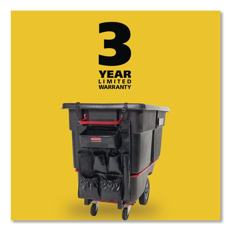 Tilt Truck Bag Organizer for Structural Foam and Rotomolded Tilt Trucks, 5.37 x 12, Black, 6/Carton