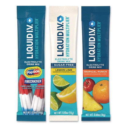 Hydration Multiplier Electrolyte Drink Mix Variety Pack, Assorted Flavors, Yields 16 oz per Stick, 30 Sticks/Carton